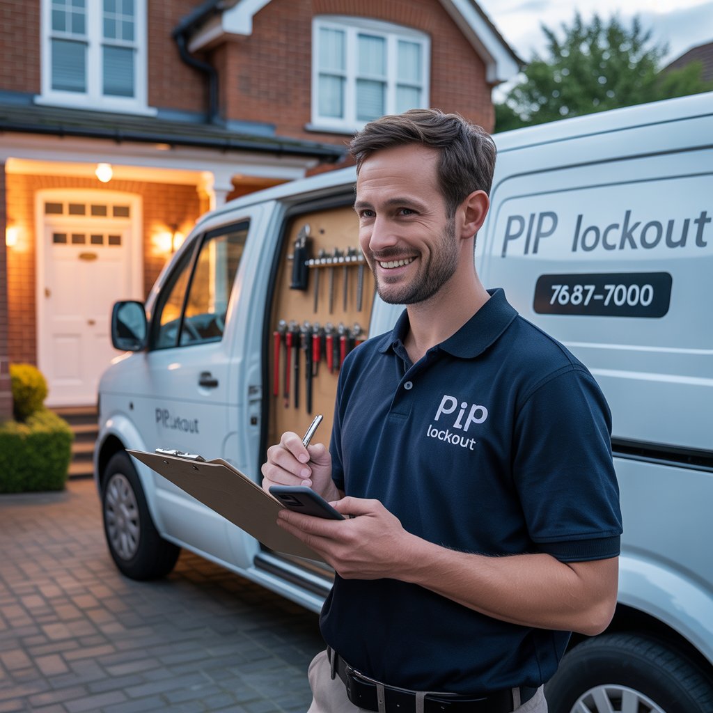 Contact Us 1 : Branded local mobile locksmith service vehicle departing East Anton for an emergency lockout callout in Andover.